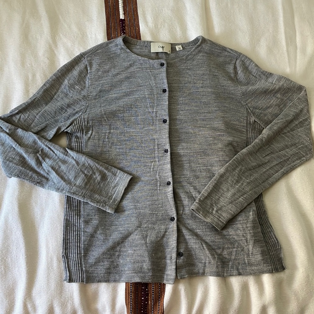 Our lightweight wool cardigan